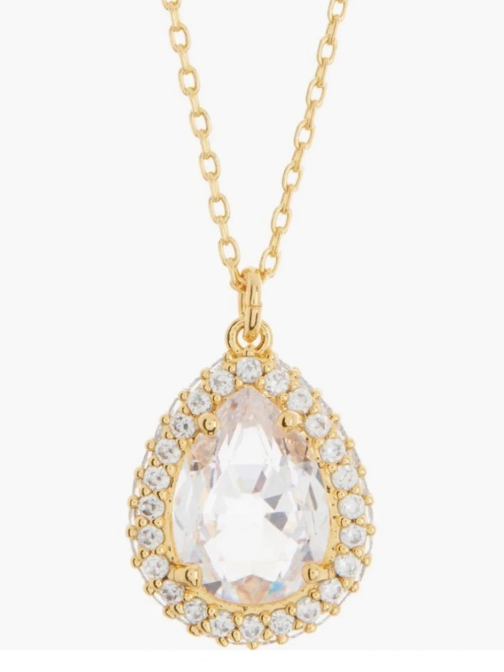 Kate Spade Paved Halo Pendant Necklace 16